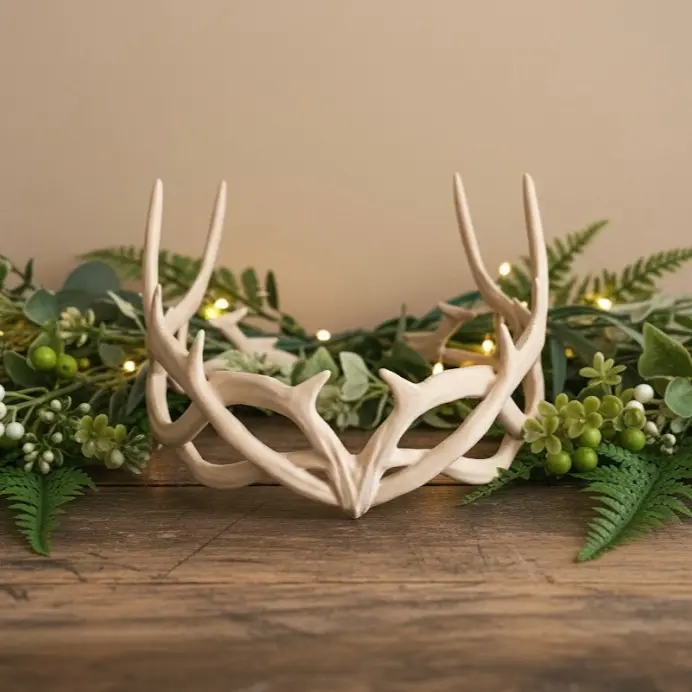 Antler Crown - 3D Printed Fantasy Cosplay & Renaissance Costume Headpiece