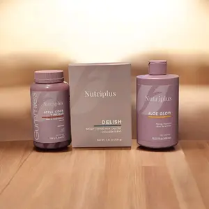 Glow & Energize 3 Piece Bundle (Nutriplus Aloe Glow Mango Flavor, Nutriplus Apple Cider Vinegar Gummies, Nutriplus Delish Chicory And Collagen Coffee