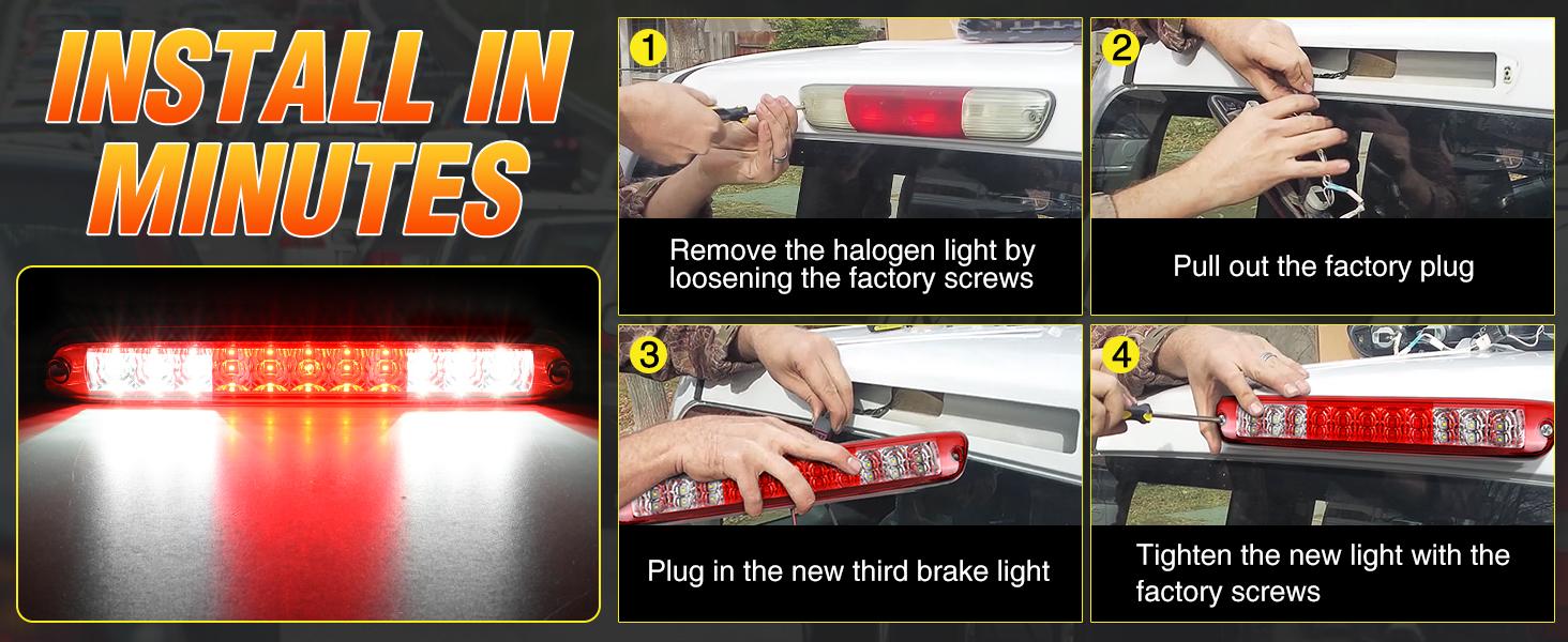 Nilight Third Brake Light Tail High Mount 3rd Stop Cargo Reverse LED Lights Red Lens Compatible with Chevy Colorado and GMC Canyon 2004 2005 2006 2007 2008 2009 2010 2011 2012 Pickup Truck Nilight Third Brake Light Tail High Mount 3rd Stop Cargo Reverse LED Lights Red Lens Compatible with Chevy Colorado and GMC Canyon 2004 2005 2006 2007 2008 2009 2010 2011 2012 Pickup Truck