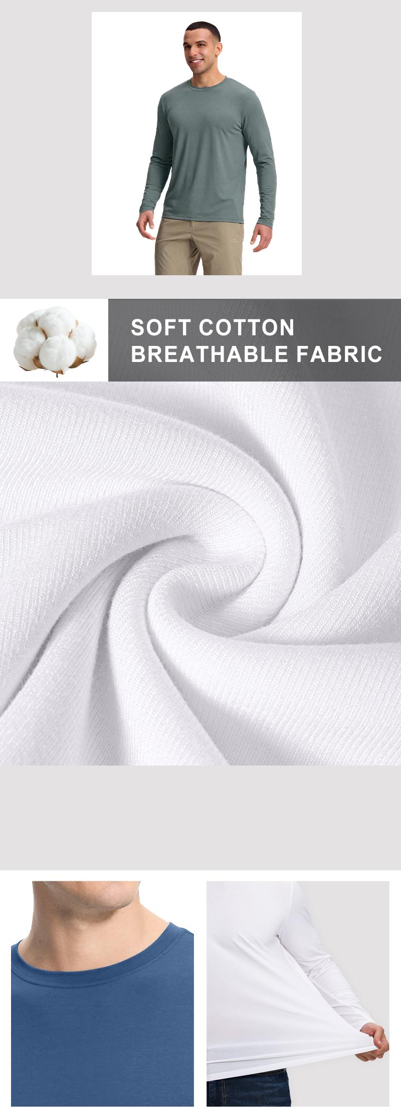 Pioneer Camp Mens Bamboo Viscose T Shirt Ultra Soft Plain Tshirts for Men Cooling Crew Neck Casual Basic Tee Shirt Undershirt