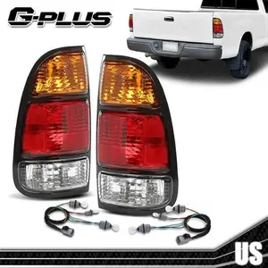 Tail Light Lamp Assembly Set Fit For 00-06 Toyota Tundra Left and Right W/Bulb G-PLUS
