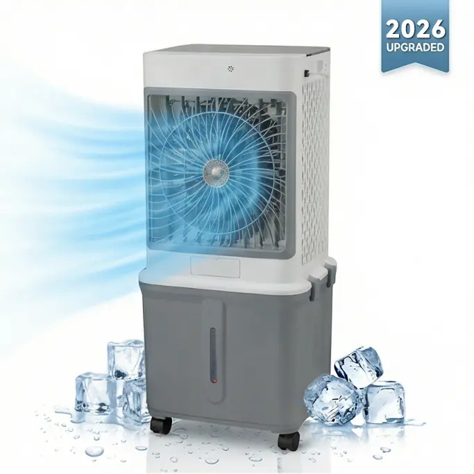 【Summervibes】TazTir 3-IN-1 EVAPORATIVE AIR COOLER 120w 8.5 Gallon Large-Capacity Water Tank Three-Speed Air Adjustment No Installation Required Portable Use Suitable For Parties Gatherings Bedrooms Living Rooms