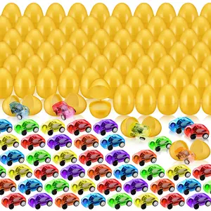 30/50 Pcs Easter Egg fillers Set with Mini Pull Back Cars, Easter Bunny Toy Car for Easter Egg Hunt, Plastic Non-Candy for Boys Girls Easter Basket Stuffers Gifts Spring Party Favors Classroom Prize Supplies