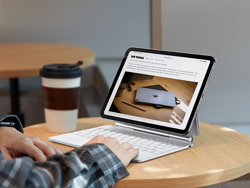 ESR Floating Keyboard Case for iPad Air 11/13 inch, iPad A16/10th Gen Keyboard,Easy-Set Floating Cantilever Stand,Precision Multi-Touch Trackpad, Backlit Keys,Adjustable Viewing Angle