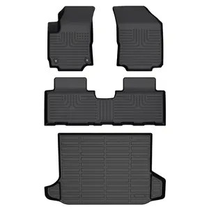 COLANAT for Chevy Equinox 2018-2024 (Gas Only - Not Diesel) Floor Mats & Cargo Liner Set, Fits 5-Seater FWD/AWD All-Weather Waterproof Odorless Laser Scanned Heavy Duty Non-Slip Car Mats Accessories