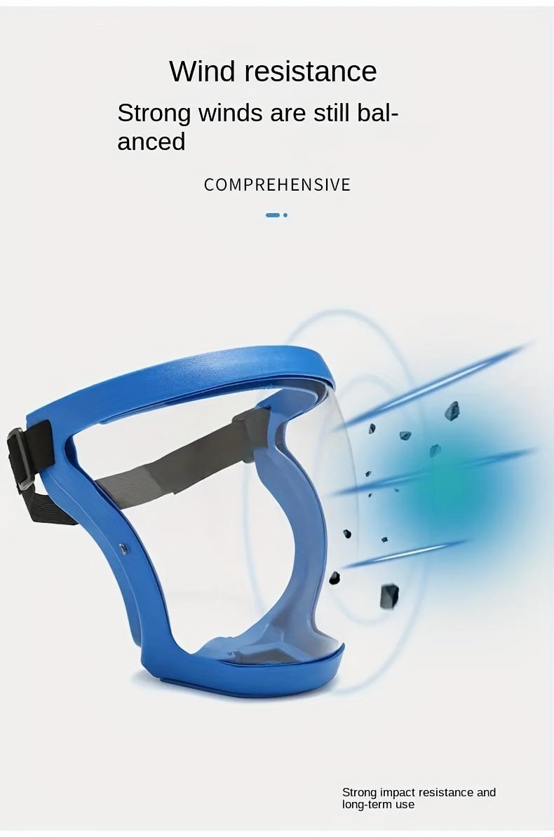 Transparent Visor - Adjustable Full-Face Protective Shield - Durable Plastic Safety Mask - Heat & Impact Resistant for Work, Kitchen, and Outdoor Use with Easy Drawstring Closure Transparent Visor - Adjustable Full-Face Protective Shield - Durable Plastic Safety Mask - Heat & Impact Resistant for Work, Kitchen, and Outdoor Use with Easy Drawstring Closure