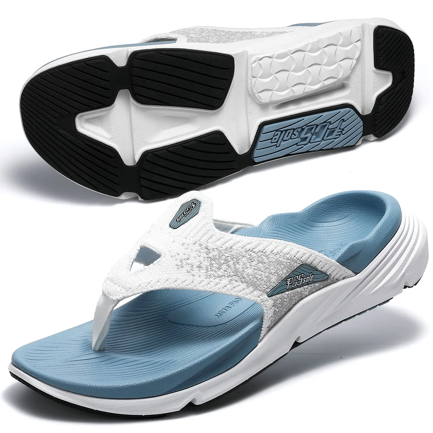 PCSsole Plantar Fasciitis Sandals for Women - High Arch Support Flip Flops with Comfort Cushion & Rubber Sole - Recovery Thong Orthotic Sandals for Foot Pain - Flat Feet - Arch Pain - Heel Pain shoes tiktokshopspringglowup