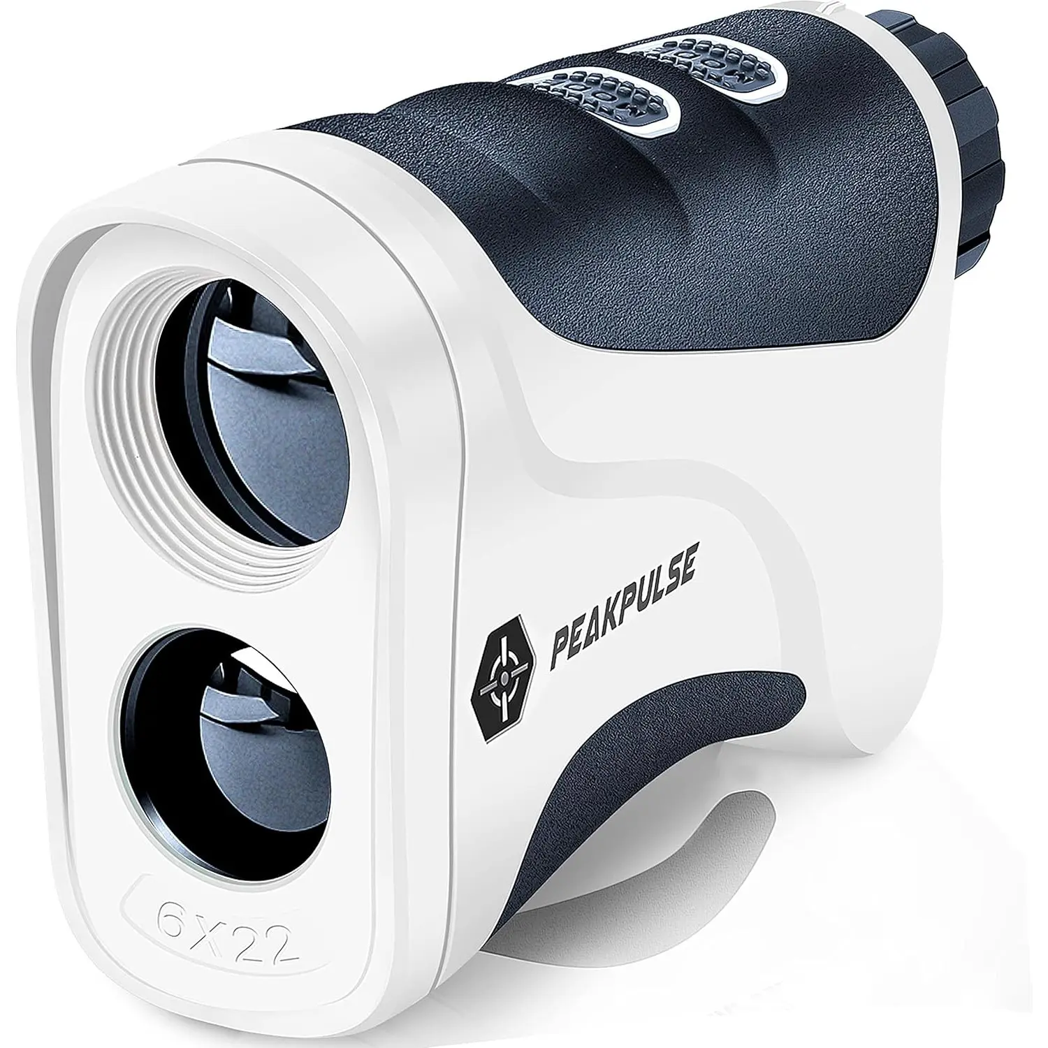 PEAKPULSE Golf Rangefinder, 650-yd Range, 6X Magnification, 0.5-yd Accuracy, Slope Measurement, Flag Pole Locking Vibration, Portable Golf Range Finder Golf Accessories Gifts for Men Women