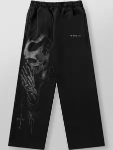 YOUNGLA High Street Sweatpants – Unisex Wide Leg Joggers, Loose Fit Straight Leg Gym Pants, Y2K Streetwear Casual Fitness Sweatpants