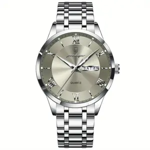 Luxury for Man Wristwatch Top Luminous Men Clock High Quality Stainless Steel Men' s Quartz Watches