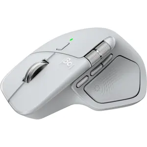 Logitech MX Master 4 for Mac Bluetooth Mouse with Haptic Feedback White Silver