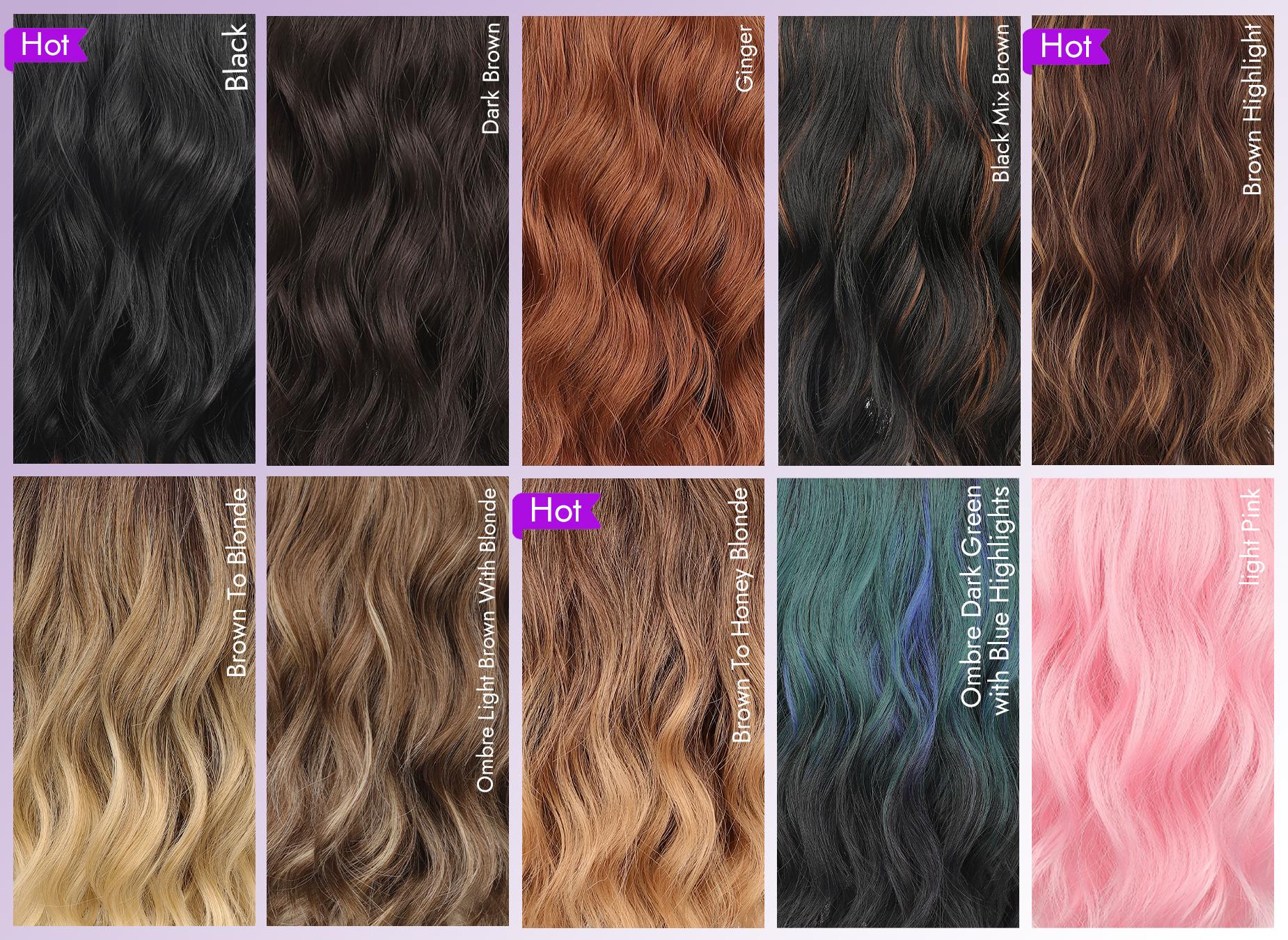 [AISI HAIR] 14 Inch Natural Black Wigs for Women - Shoulder Length Wave Wig with Pre-Cut Lace Hairline, Middle Part Natural Wavy Bob Synthetic Heat Resistant Fiber for Daily and Party