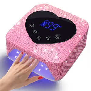 UV Light For Nails, 74W Cordless Rechargeable UV Nail Lamp, Fast Nails Dryer Curing Lamp For Salon & Home, Gel Nail Polish UV Light With 5 Timer Setting, Touch Control & Auto Sensor