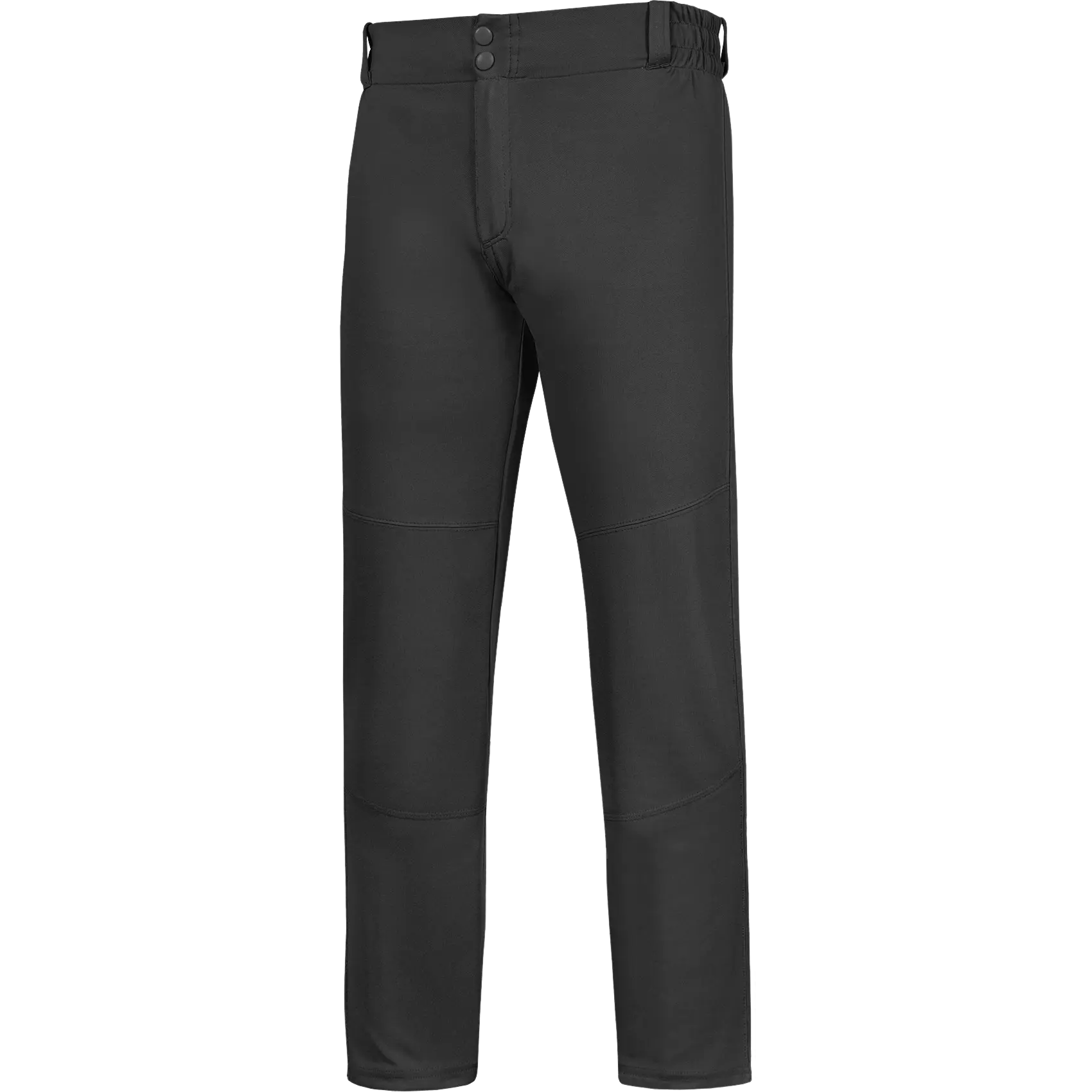 Penveer Youth Baseball Pants, Full Length Open Bottom Boys Baseball Pants with Durable Snap, Softball Pants, T Ball Pants (Black)