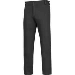 Penveer Youth Baseball Pants, Full Length Open Bottom Boys Baseball Pants with Durable Snap, Softball Pants, T Ball Pants (Black)