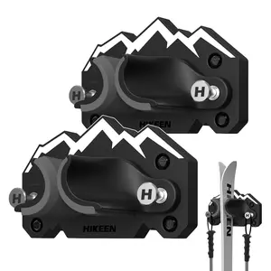 Hikeen Ski & Snowboard Display 2 Pack, Fits All Skis and Snowboards, Non-Slip Garage Organizer, Space-Saving