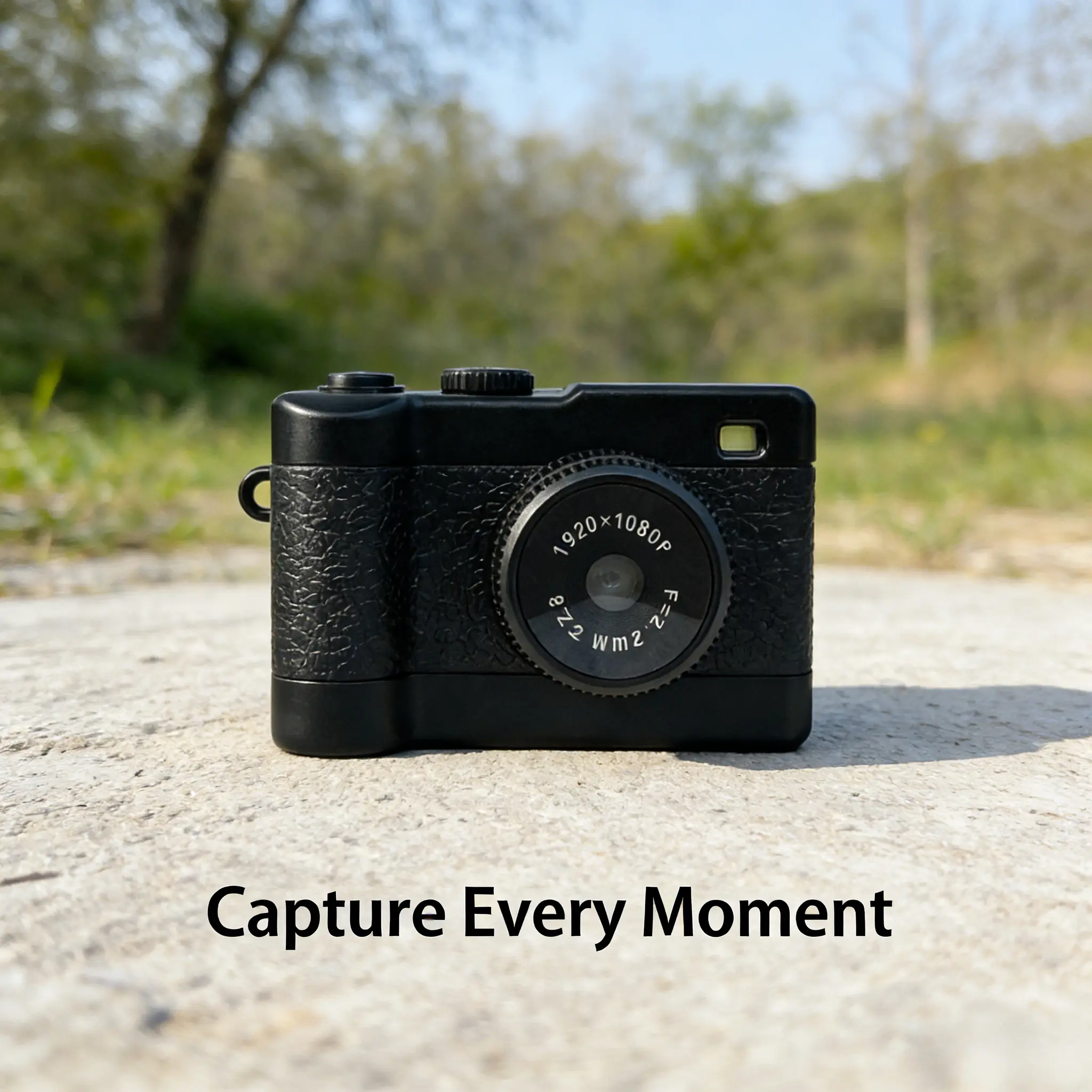 Portable CMOS 880 Mini Digital Camera Keychain - 1080P Video Camcorder for Boys, LCD Screen, Flash, ABS Battery Base, USB Charging, Micro SD Support, Cartoon Design, User-Friendly, Strap, Batteries, Novelty