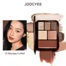 JOOCYEE Lookbook Multi Palette-Natural Makeup, 5-In-1 Coffee Latte Makeup Palette, Eyeshadow, Contour, Blush & Shimmer Highlighter, Smooth Blendable Texture, Smoky Eye & Soft Glow Makeup, On the go, Daily Wear, Office, Dates, Holiday Parties & Travel