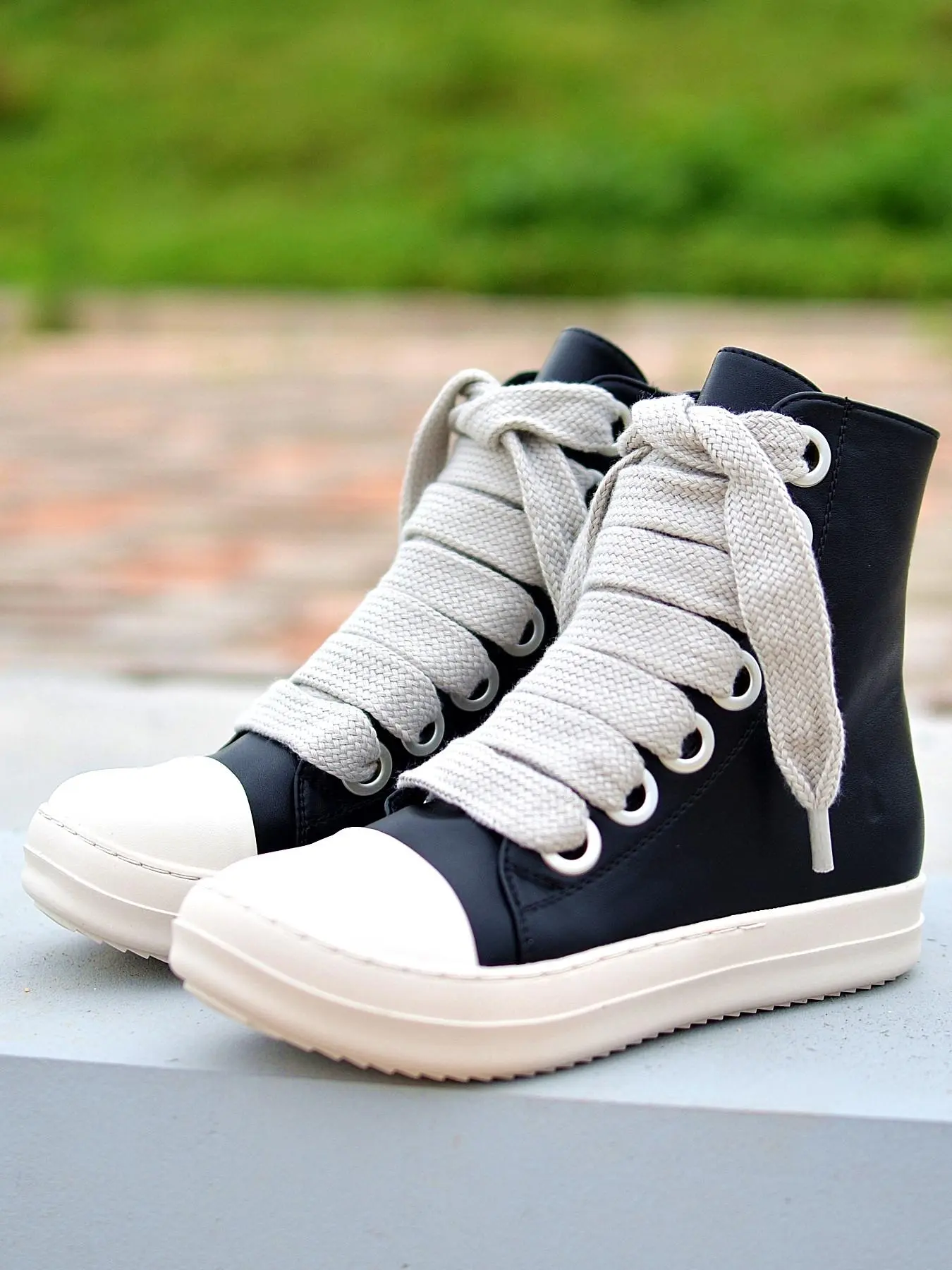 Women's Fashionable Lace Up Front High Top Sneakers, Trainer, Casual Comfortable Sports Shoes for Daily Wear, Female All-match Round Toe Shoes for Daily Wear, Trending Shoes