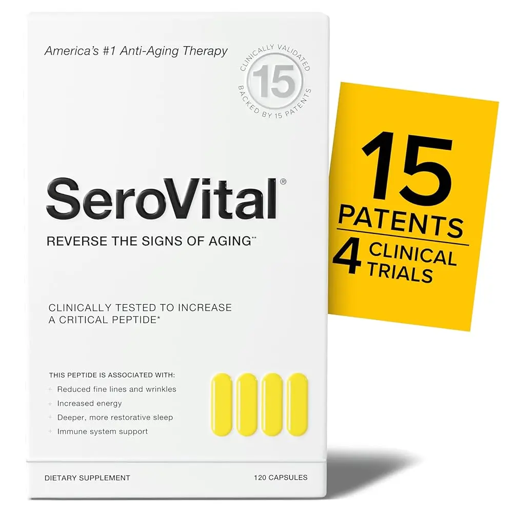 Serovital Renewal Complex Anti-Aging Supplement with Amino Acids for Energy and Better Sleep
