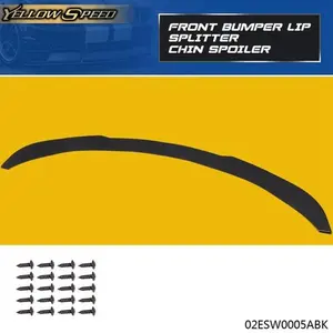 Front Bumper Lip Splitter Spoiler Poly-Urethane JDM Fit For Universal Valance67“