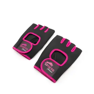 SPINTO Women’s Workout Gloves | Non-Slip Neoprene Gym Gloves for Weightlifting, Yoga & Fitness | Breathable, Cushioned & Durable Training Gear for Comfort & Grip