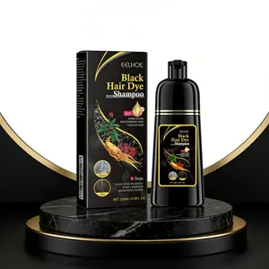 Black Color Depositing Shampoo Contains Plant Extracts to Cleanse Hair Instant color shampoo Revitalize Dye Hair Color and Leave Hair Shiny Moisturized Healthy and Beautiful