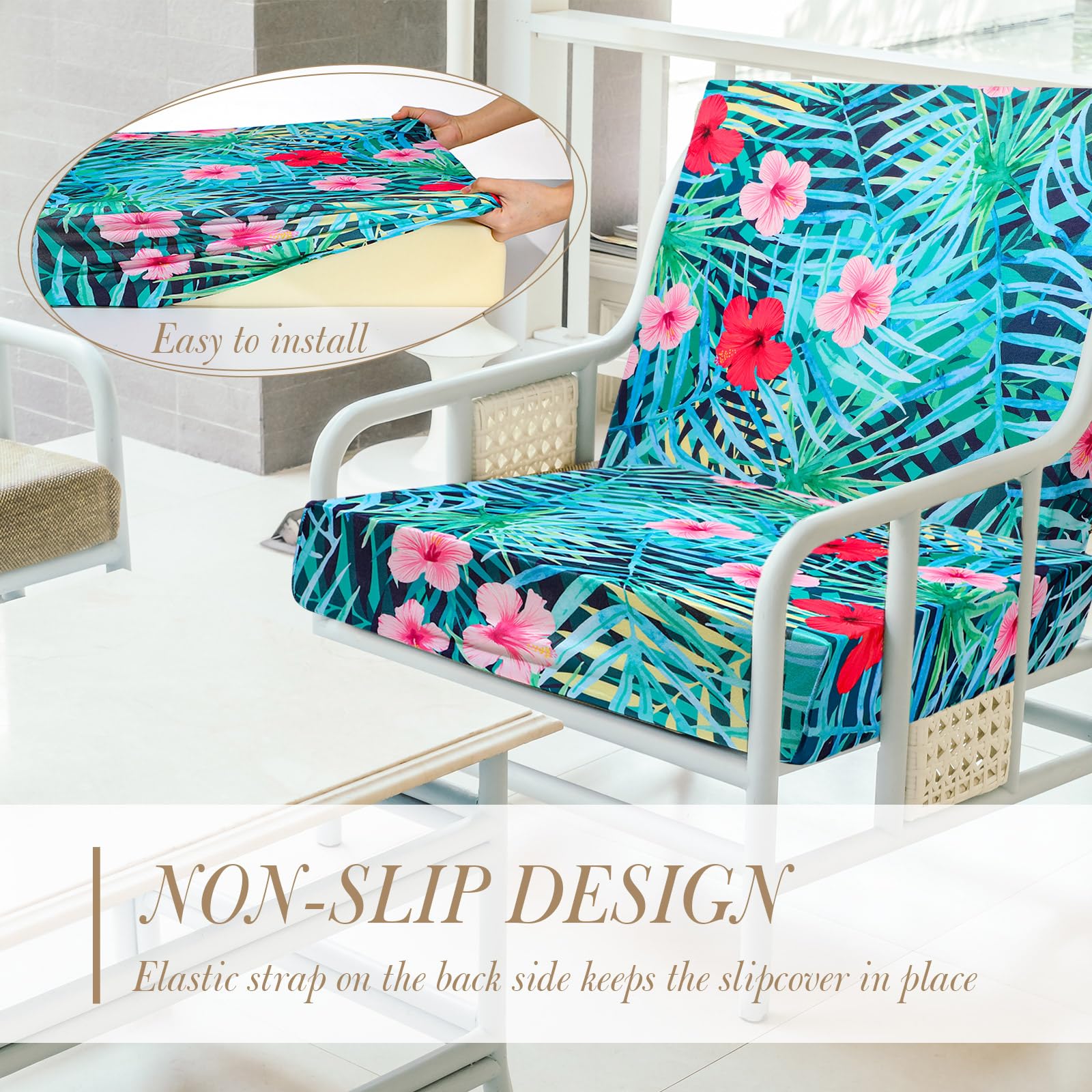 12/8/4Pcs Summer Patio Cushion Covers for Outdoor Patio Furniture & Indoor Sofa Cushions, Elastic Sofa Cover Sofa Slipcover Couch Covers Anti-Slip Sofa Seat Cover Replacement Sets for Summer Patio Decor 12/8/4Pcs Summer Patio Cushion Covers for Outdoor Patio Furniture & Indoor Sofa Cushions, Elastic Sofa Cover Sofa Slipcover Couch Covers Anti-Slip Sofa Seat Cover Replacement Sets for Summer Patio Decor