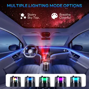 LUPUAUTO  Aromatherapy Diffuser with Dynamic Light Show & Starry Sky Top Mode Long Lasting Premium Fragrance Adjustable Three-Mode Mist  Odor Remover Scented    Anime Long-Lasting    car rechargeable Handmade Christmas Tree Air Freshener automotive auto