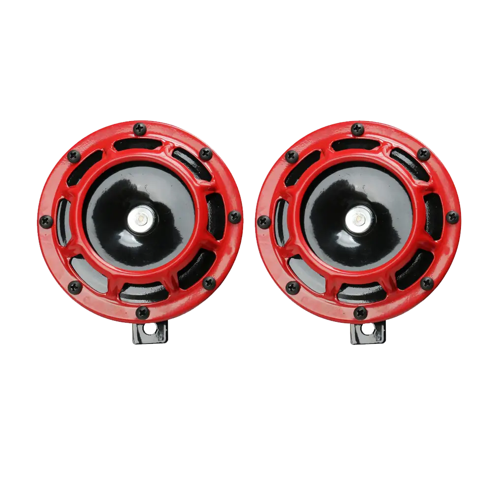 Super Loud Air Horn 2pcs 12v 115DB Super Loud Compact Electric Blast Tone Car Air Horn Kit for Motorcycle and Car 335HZ/400HZ Train Horns Kit