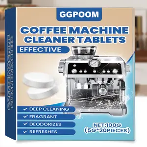 GGPOOM Coffee Machine Cleaner Descaler Tablets - 20 Count, Compatible with Nespresso, Keurig, Ninja, Delonghi, Miele, Coffee Maker Pot, Cleaning Tabs cleaning supplies and tools household essentials household items bakhoor