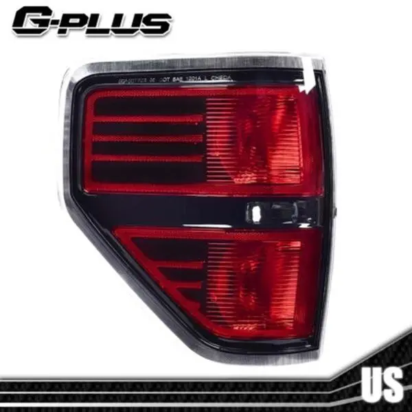 G-PLUS Tail Lights 100% Brand New Left Driver Side Tail Light Brake Lamp, 1 x Passenger Side Tail Light, Car Lighting Accessories Fit For 2009-2014 Ford F150 Pickup Truck (2 Door, 4 Door Crew Cab)