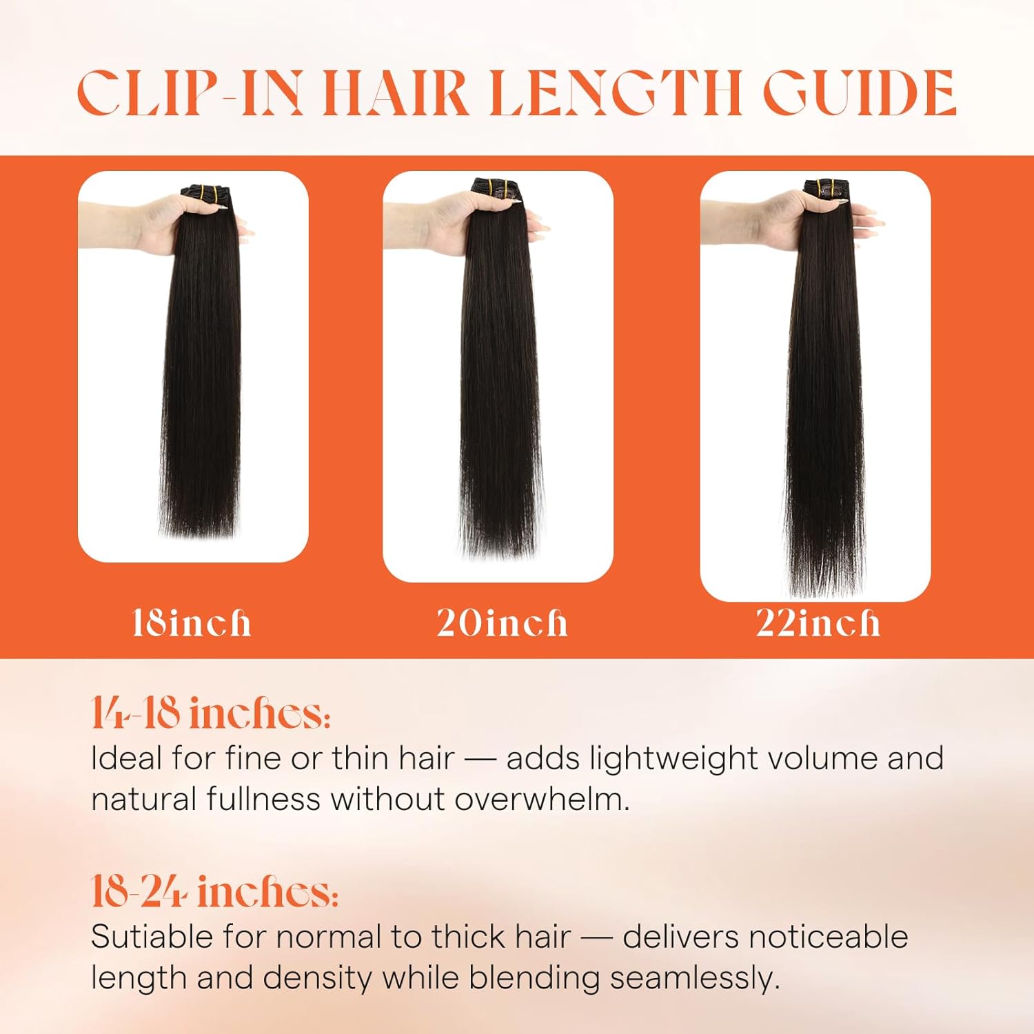 Sunny Hair Clip in Hair Extensions 12inch-24inch 7PCS Natural Straight 120G-135G"Weight for Daily,Occasions and Holiday Gifts for Women Hairpiece Holiday Hair kpop idols hair extensions #TiktokShopSpringGlowUp