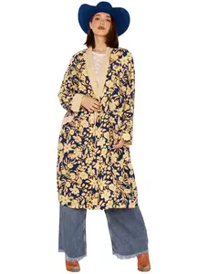 Free People Women's Wild Nights Floral Print Long Sleeve Kimono Duster - Ob1467503