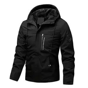 Men's Winter Fleece Lined Hooded Jacket Warm Cozy with Adjustable Drawstring Side Pockets for Outdoor Activities Like Mountain Climbing Hiking Camping and Everyday Casual Wear��Menswear��Coats Solid Color Puffer Long Sleeve