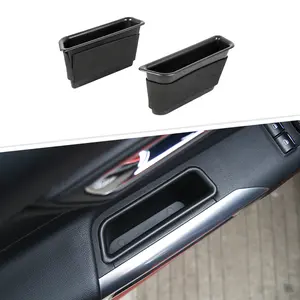 For 2015+ Ford Mustang Front Door Storage Box Handle Armrest Container Car Interior Kit