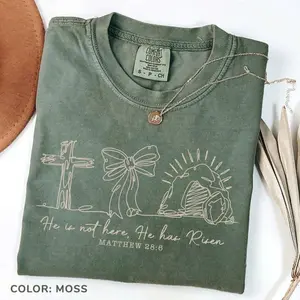 Comfort Colors He Has Risen Just As He Said T-shirt, Easter Jesus Bible Verse Tshirt, Easter Gift For Christian Easter Risen Religious Tee