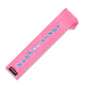 No Fly Zone Football Towel - Fast-Drying, Absorbent Sports Towel with Secure Hook & Loop Fastener - Perfect for Gloves, Hands & Visor Cleaning (Pink)