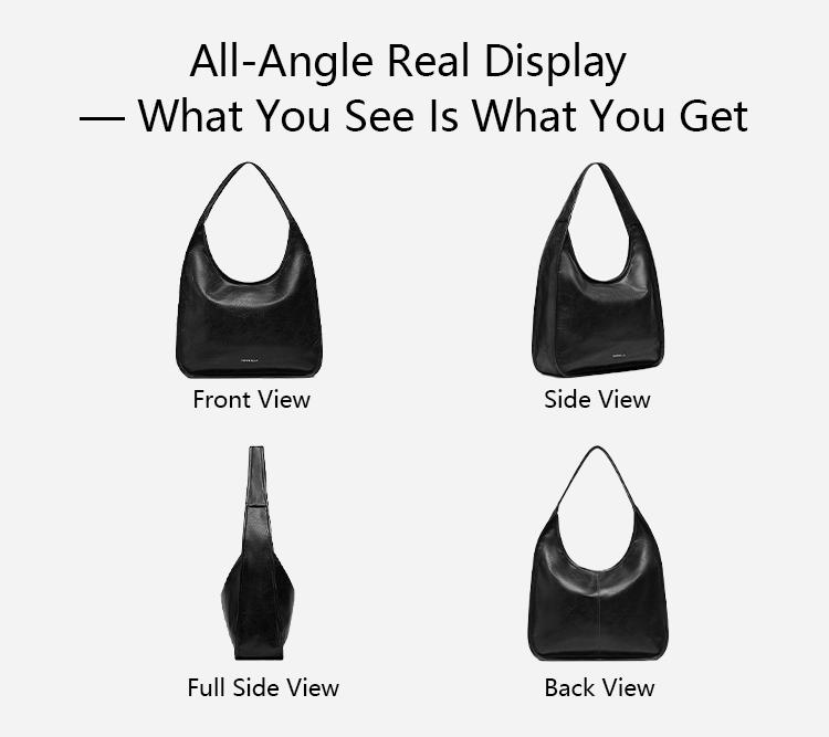 NEWBELLA Luna Pro Shoulder Bag in PU Leather - Sleek Solid Color Top Handle Bag with Zipper Closure for School & Commute - 48x12x44 cm dealsforyoudaysFallFreshness