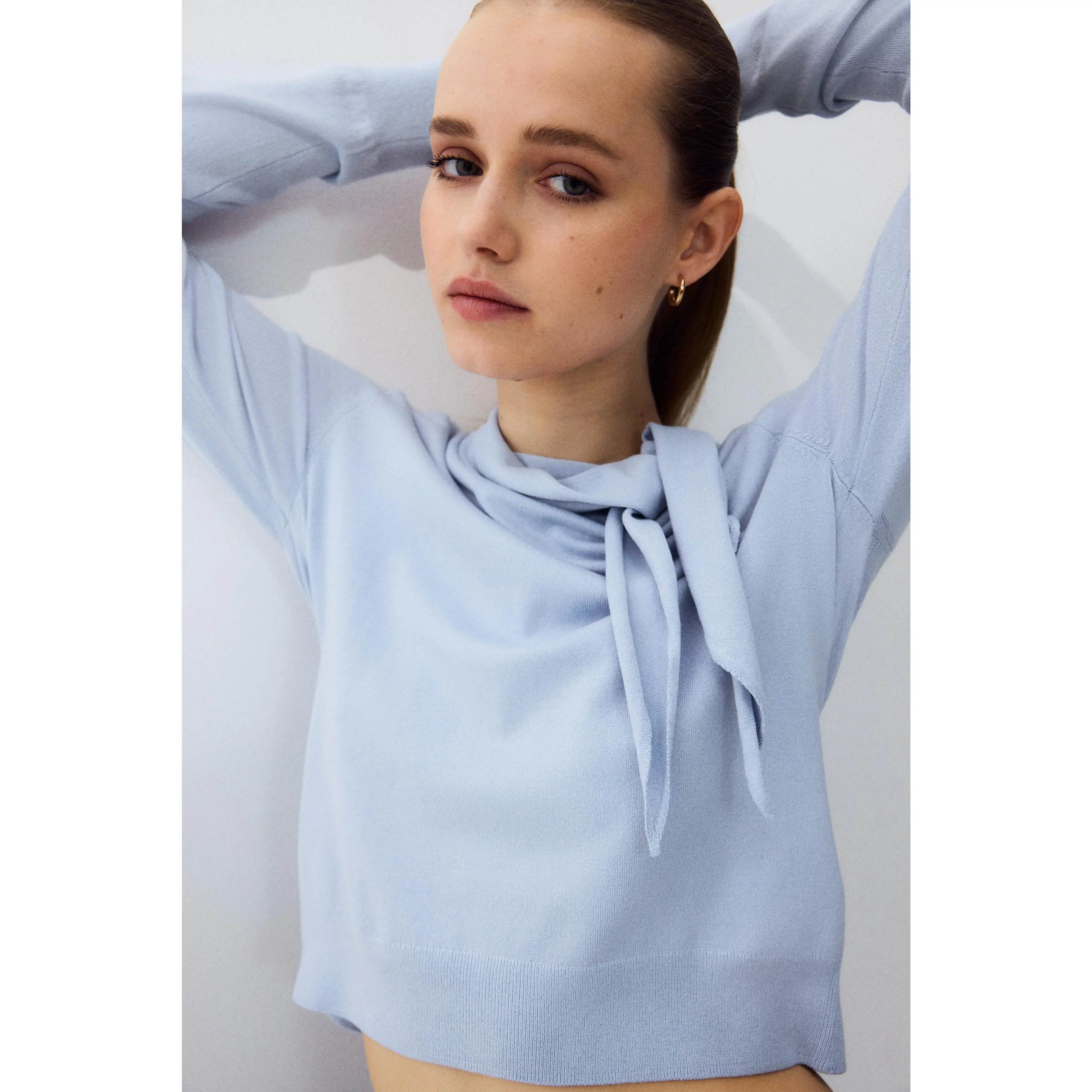H&M Scarf-collar jumper