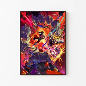 [Gaming Collection - Sale Up To 40%] [Unframe] Hades Game Illustration Poster, Stylized Underworld Action Wall Art, Indie Game Artwork, Gaming Room Decor, Fan Gift