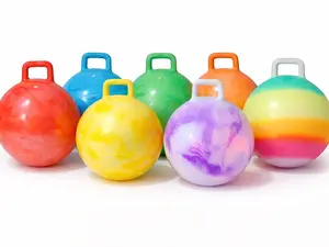 Inflatable Hopper Ball for Kids – 18” & 21” Bouncy Ride-On Jumping Ball with Handle (Multiple Colors)