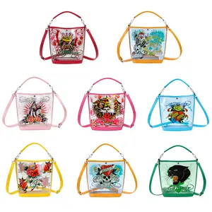 Ed Hardy Clear Bucket Bag