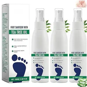 Pure Tea Tree Extract Foot Spray Cure Fungal Foot Trouble Alleviate Unbearable Itch Nourish Chapped Dry Feet Powerful Deodorant Stop Shoe Mildew Growth