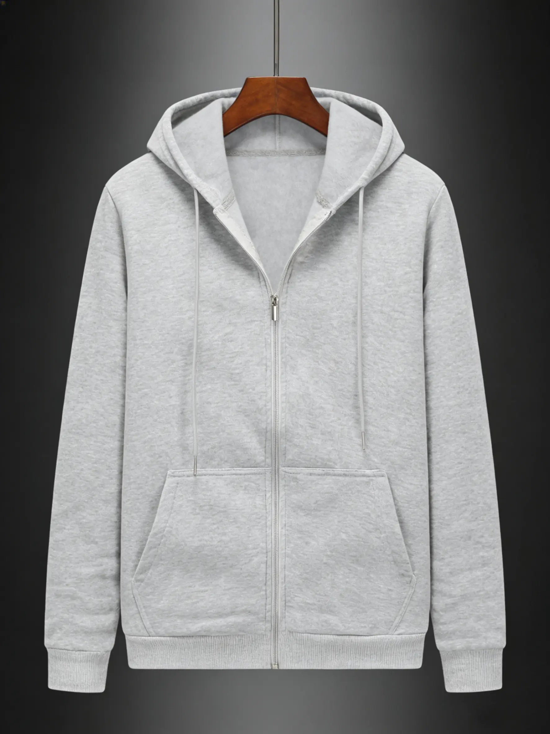 Men's college style jacket plus men's hooded zipper jacket casual jacket