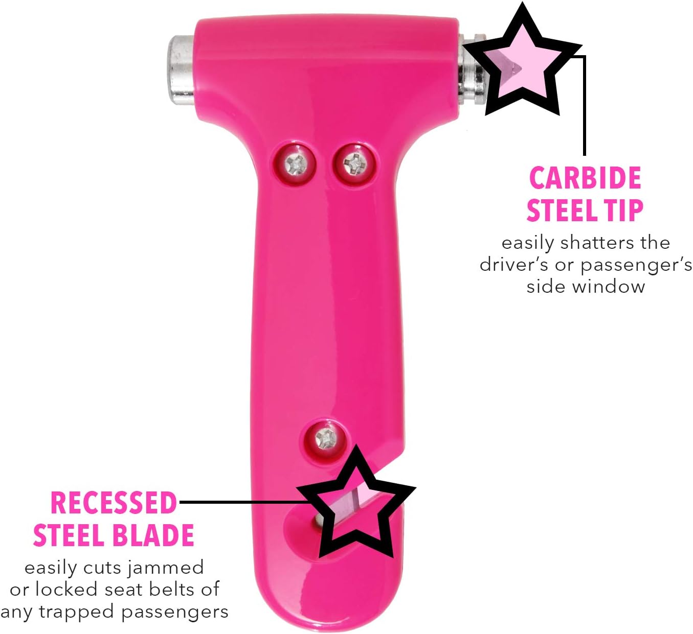 Car Safety Hammer – 3-in-1 Emergency Escape Tool with Window Breaker & Seat Belt Cutter| Ideal Family Safety Gift for Car Emergency Kits