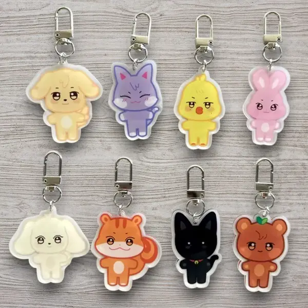 ANITEEZ Keychain Keyring Pendant Accessories Atiny Fans Gift Kpop Group Merchandise