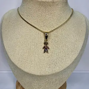 Cadena con figura de niños/ laminado 14k varias combinaciones
