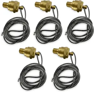 TORQUE 5 PCS of Air Tank Drain Valve with 60" Cable Valve, Air Compressor Drain Valve (Replaces Haldex 12105) (5 x TR12105)