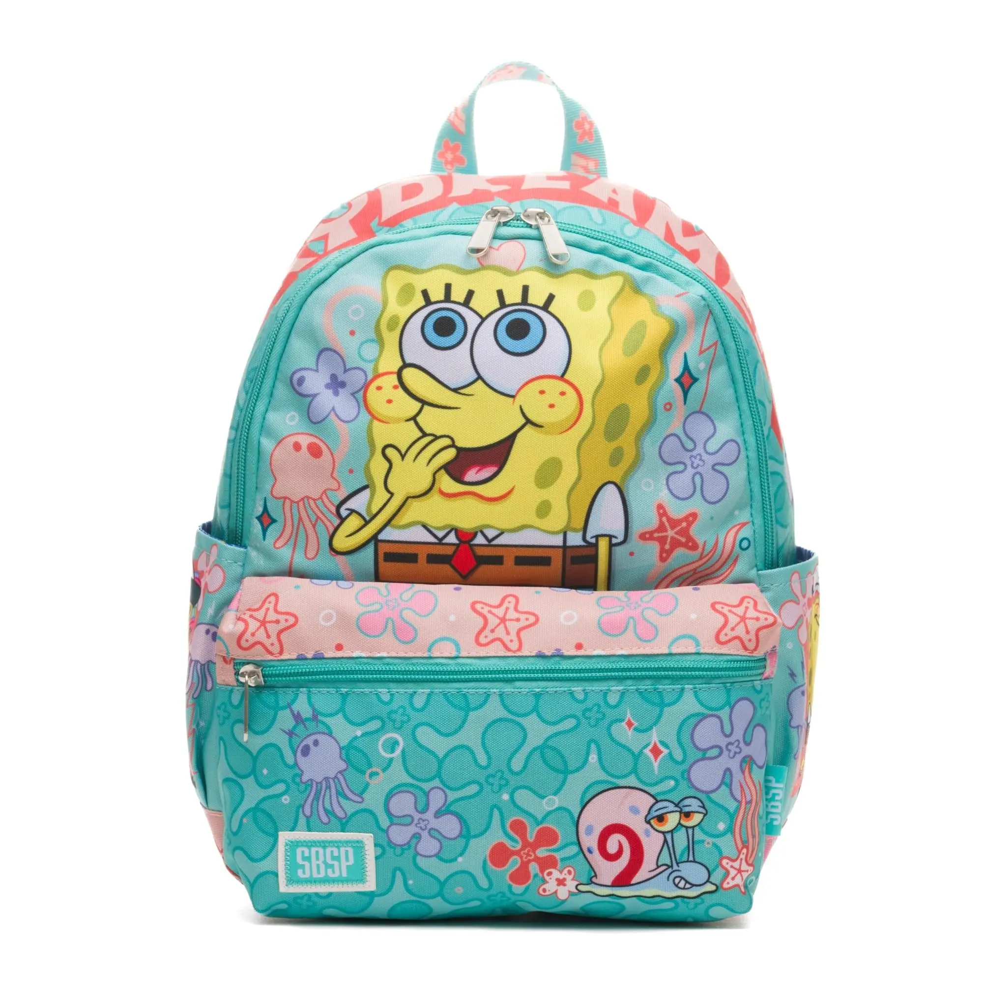 Cute Stylish Daypack, 13-Inch Synthetic All-Over Print Backpack for School and Campus Life with Multiple Zip Pockets, Cute Stylish Daypacks, Casual Printed Backpack, Back To School Shopping, Cute Backpacks For School
